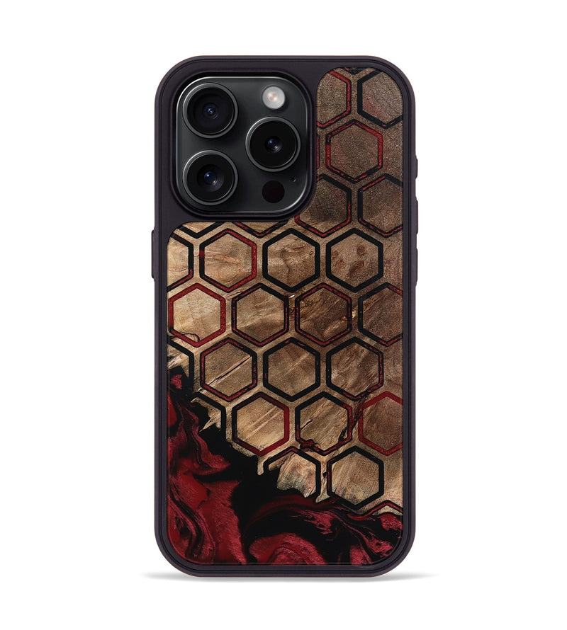 iPhone 15 Pro Wood Phone Case - Trisha (Pattern, 798899)