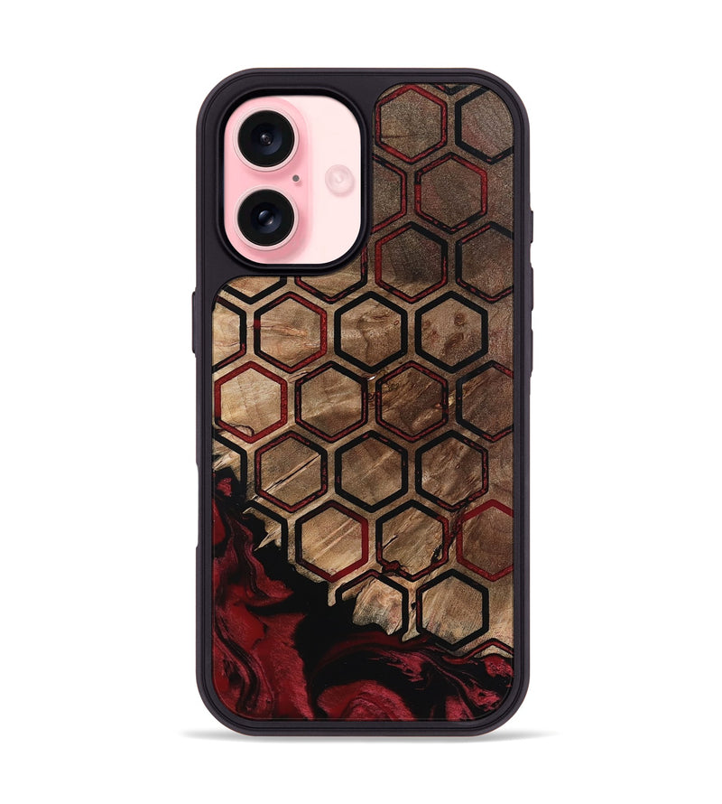 iPhone 16 Wood Phone Case - Trisha (Pattern, 798899)