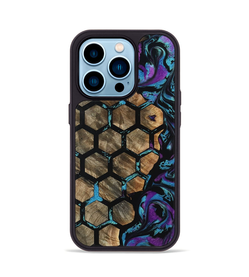 iPhone 14 Pro Wood Phone Case - Azaria (Pattern, 798904)