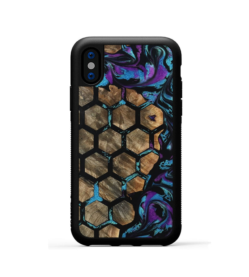 iPhone Xs Wood Phone Case - Azaria (Pattern, 798904)