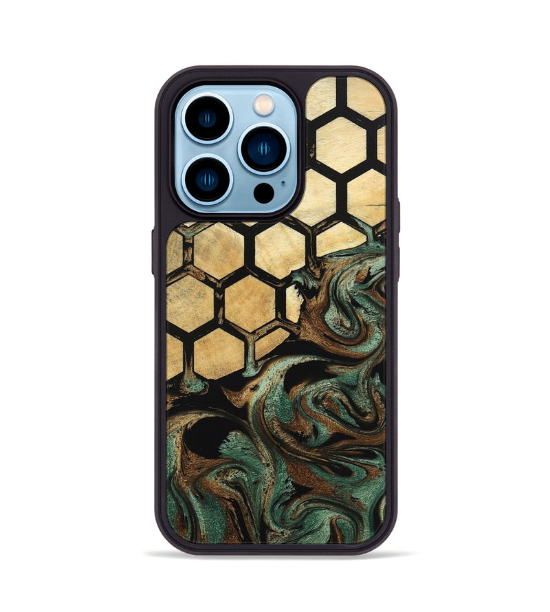iPhone 14 Pro Wood Phone Case - Gordon (Pattern, 798905)