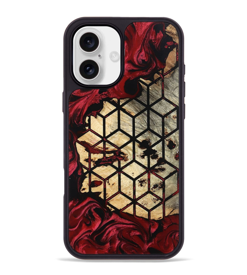 iPhone 16 Plus Wood Phone Case - Milena (Pattern, 798908)