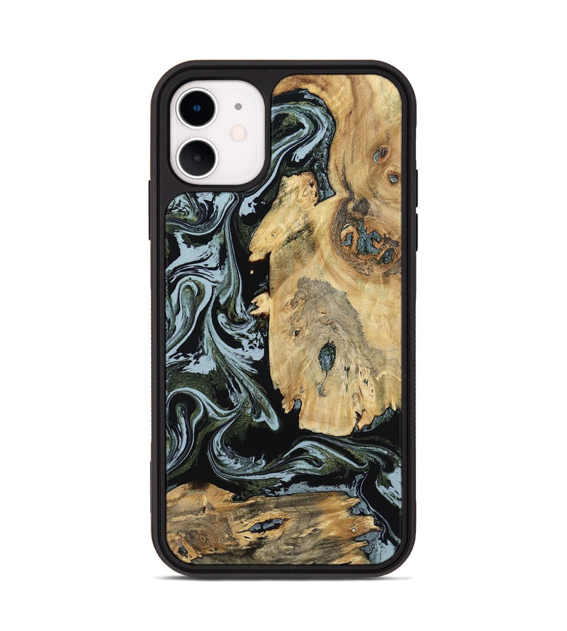 iPhone 11 Wood Phone Case - Melba (Green, 798909)