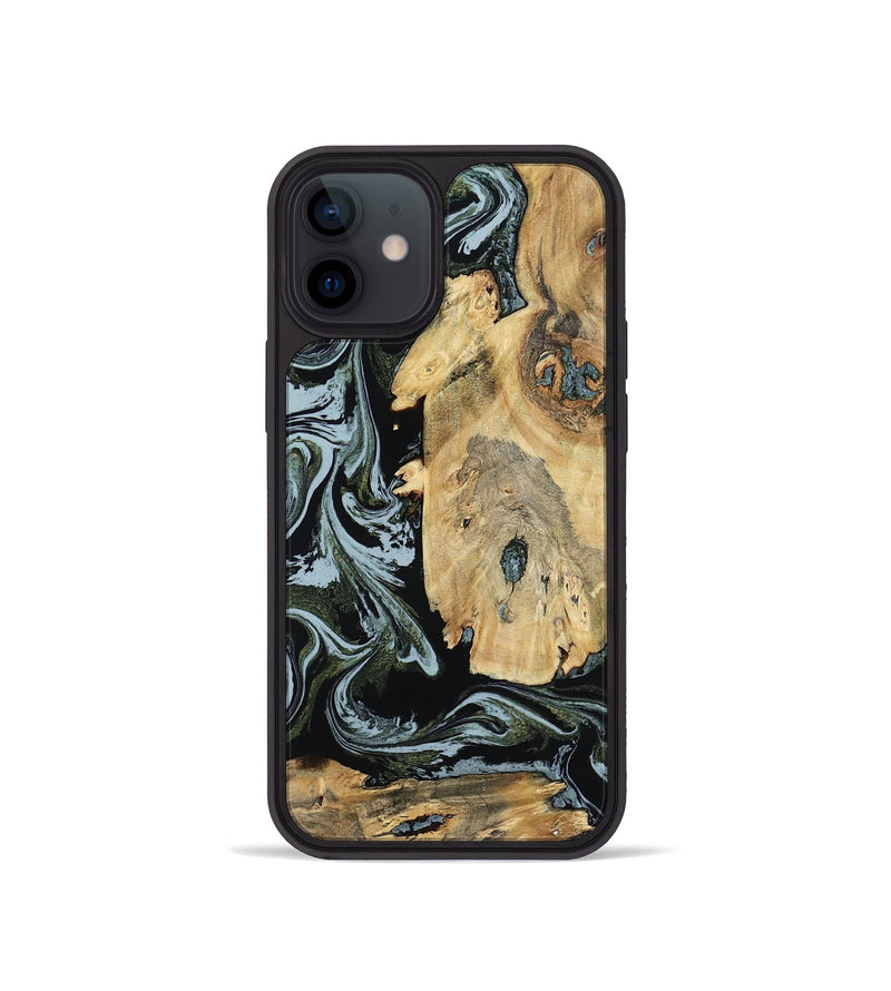 iPhone 12 mini Wood Phone Case - Melba (Green, 798909)