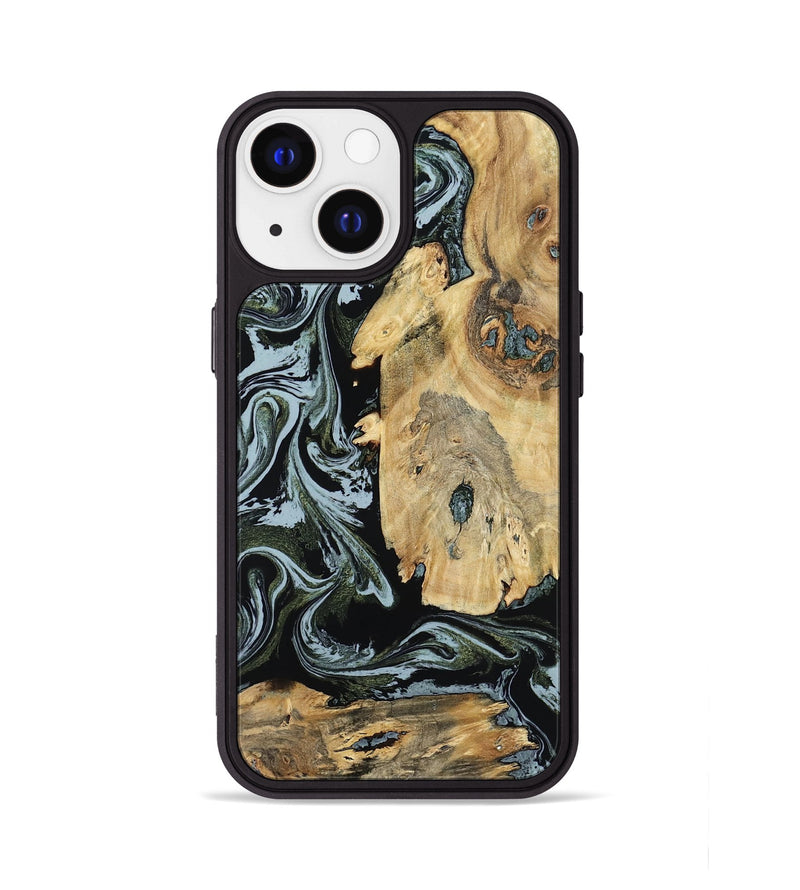 iPhone 13 Wood Phone Case - Melba (Green, 798909)