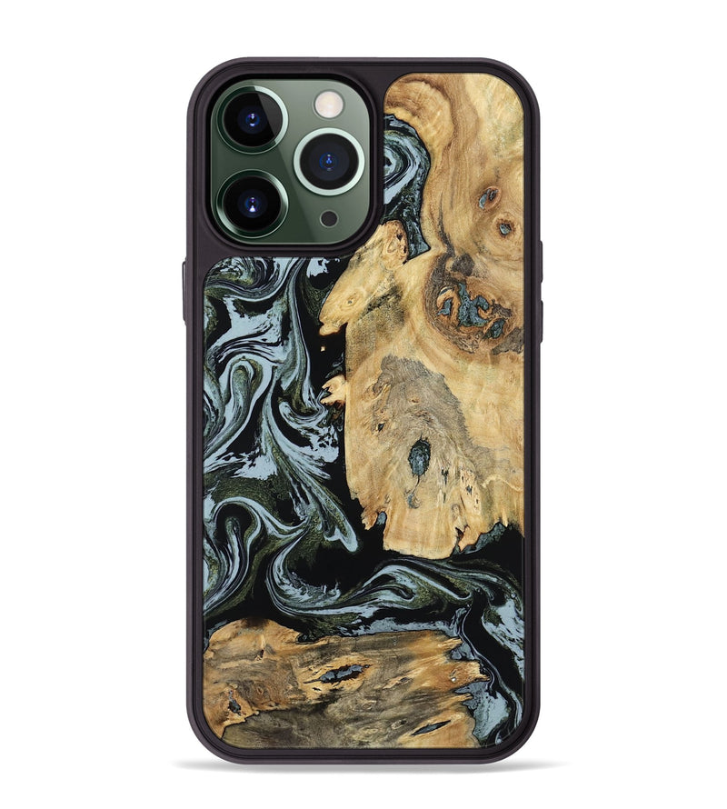 iPhone 13 Pro Max Wood Phone Case - Melba (Green, 798909)