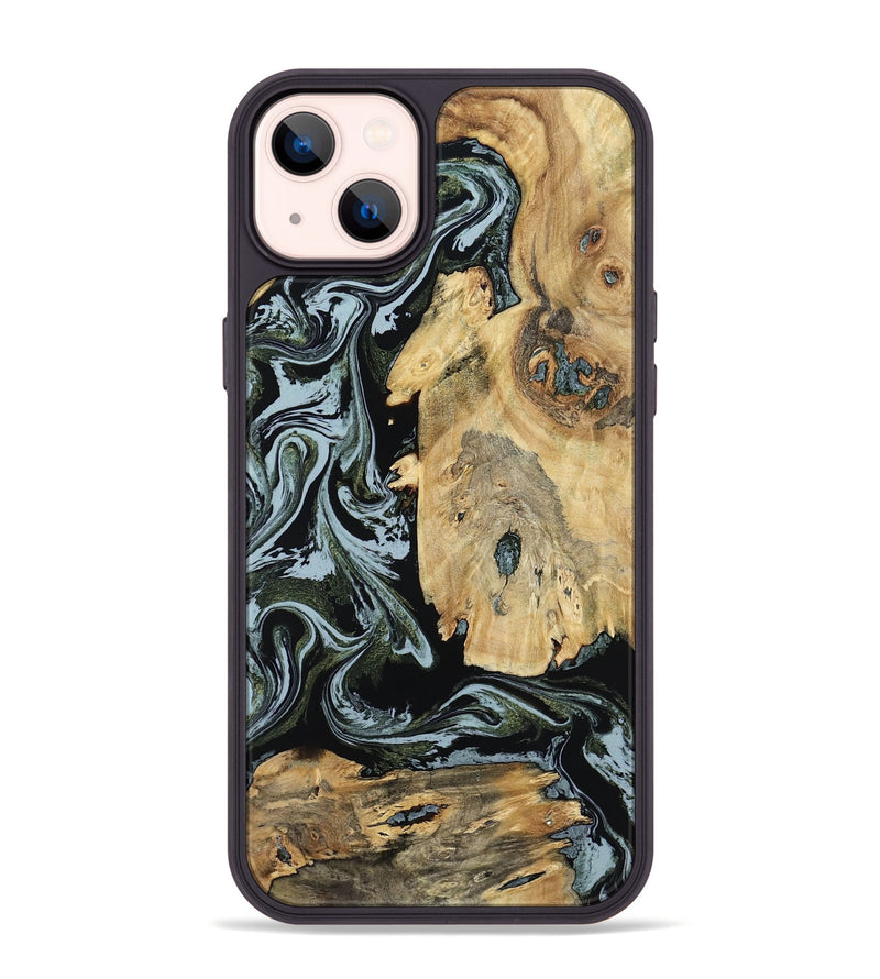 iPhone 14 Plus Wood Phone Case - Melba (Green, 798909)