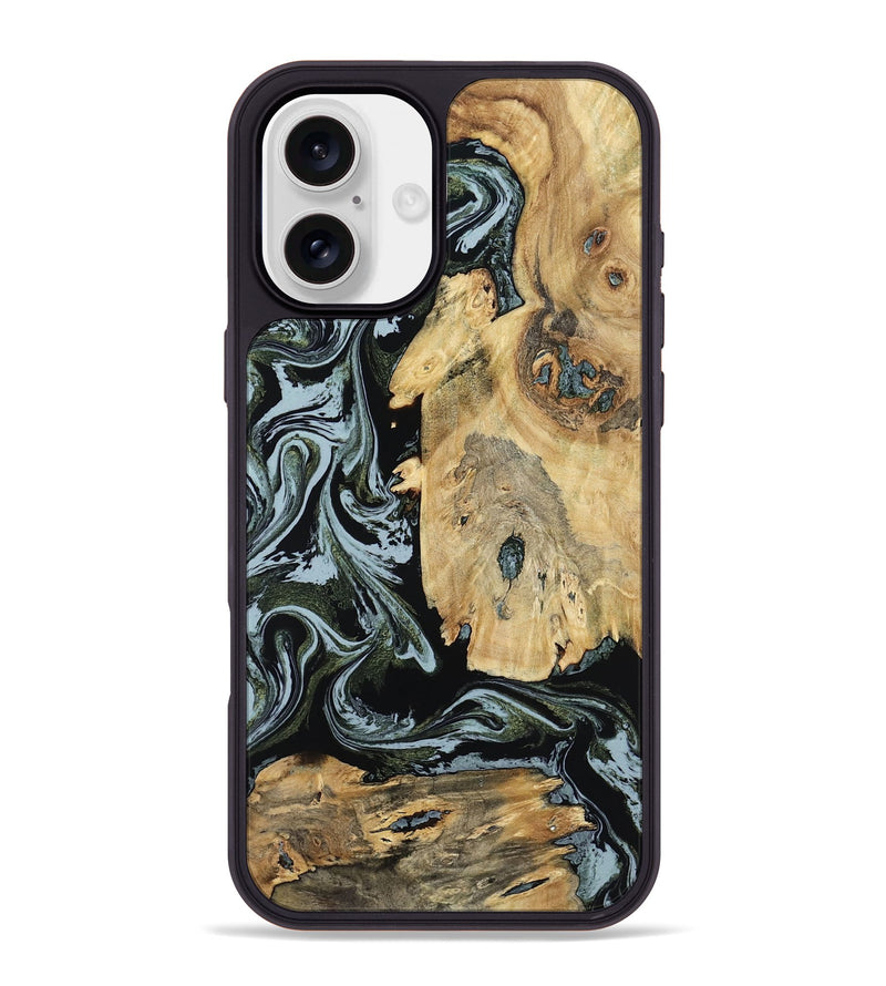 iPhone 16 Plus Wood Phone Case - Melba (Green, 798909)