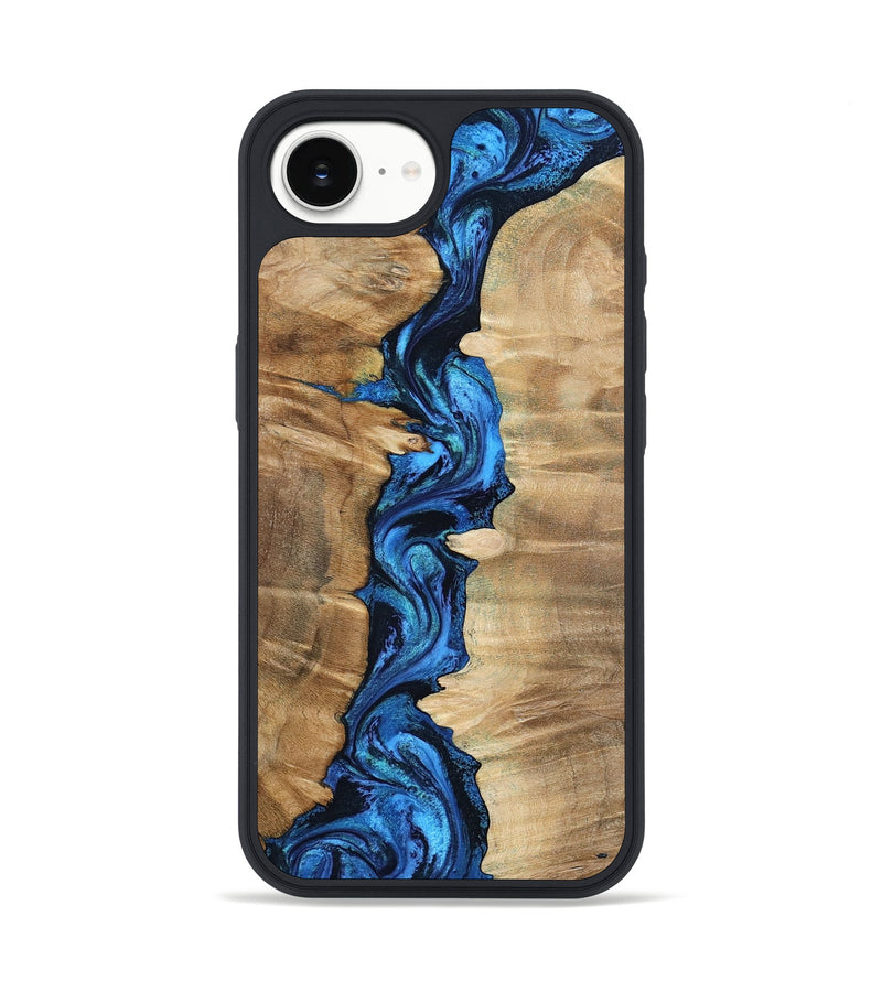 iPhone 16e Wood Phone Case - Mercy (Blue, 798910)