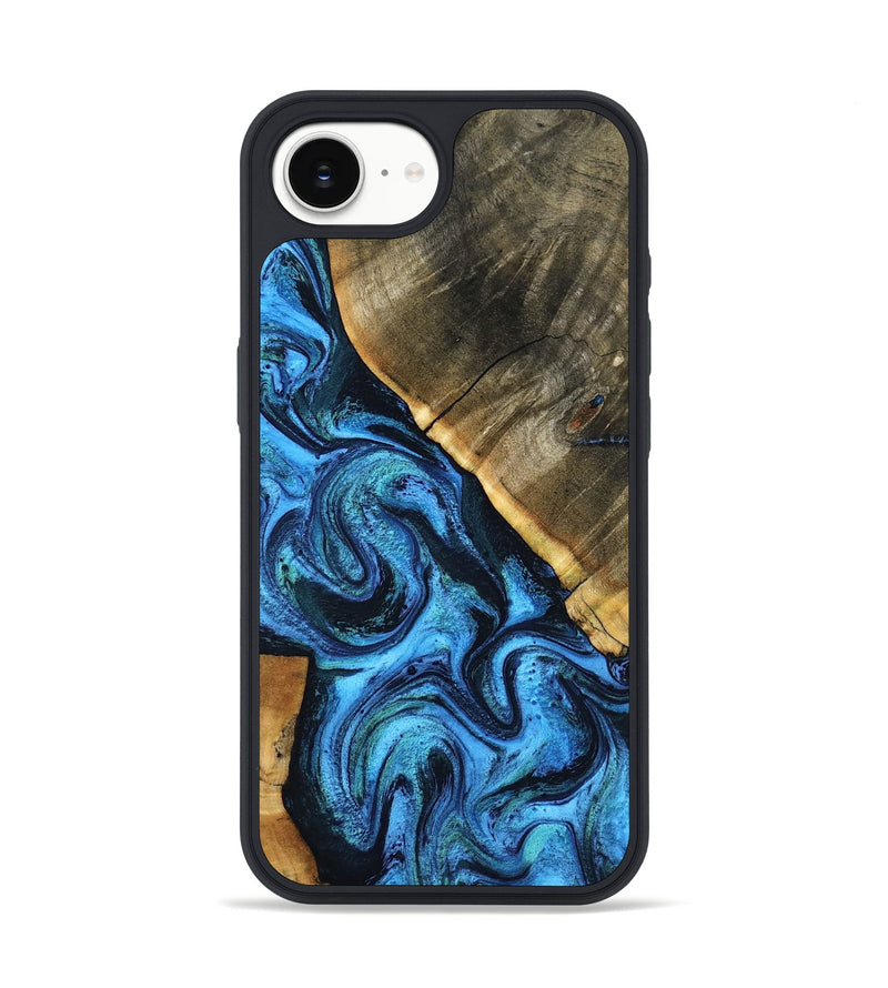 iPhone 16e Wood Phone Case - Marlys (Blue, 798911)
