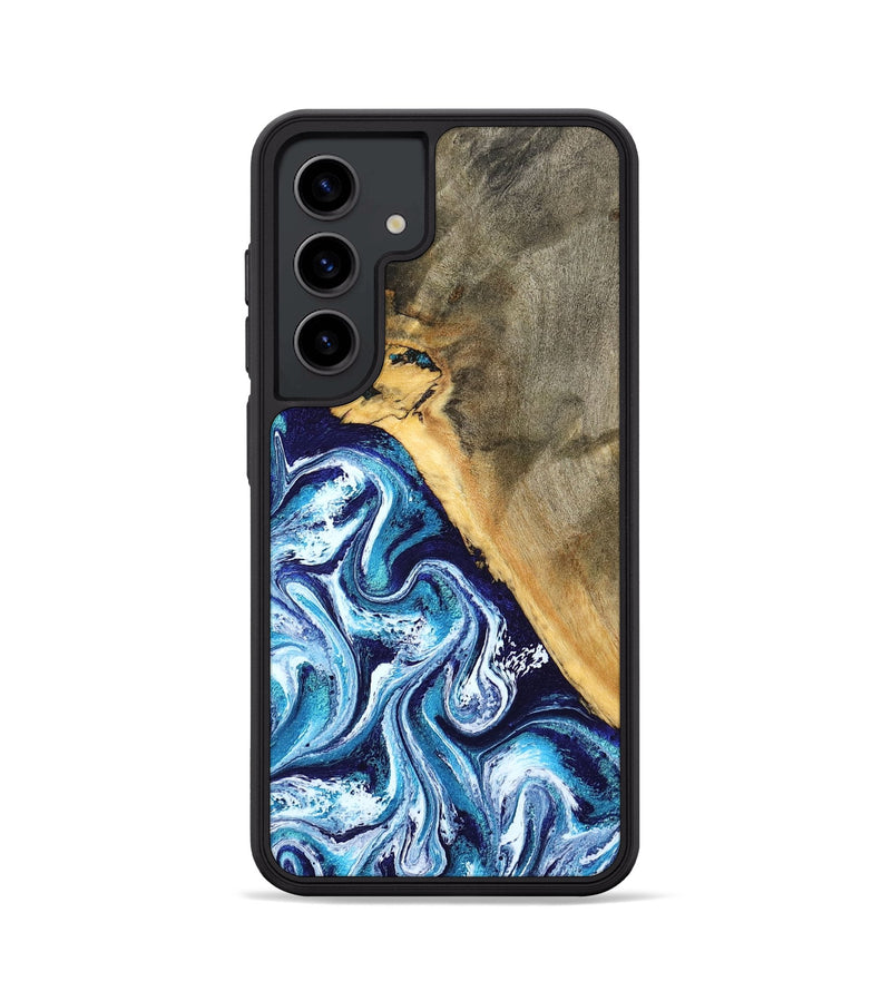 Galaxy S24 Wood Phone Case - Ollie (Blue, 798913)
