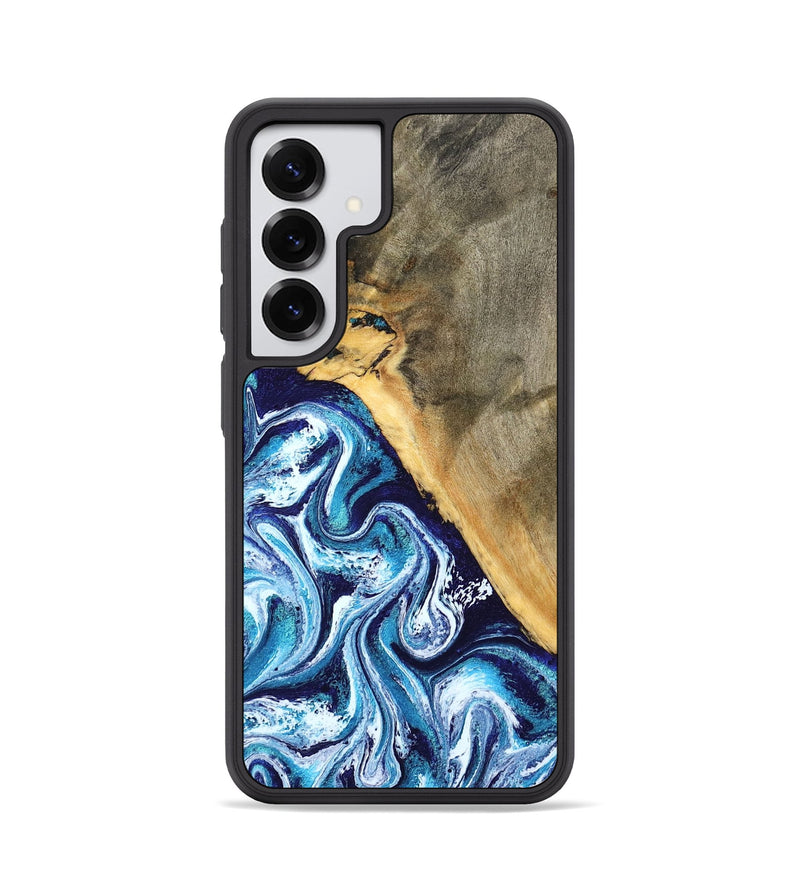 Galaxy S25 Wood Phone Case - Ollie (Blue, 798913)