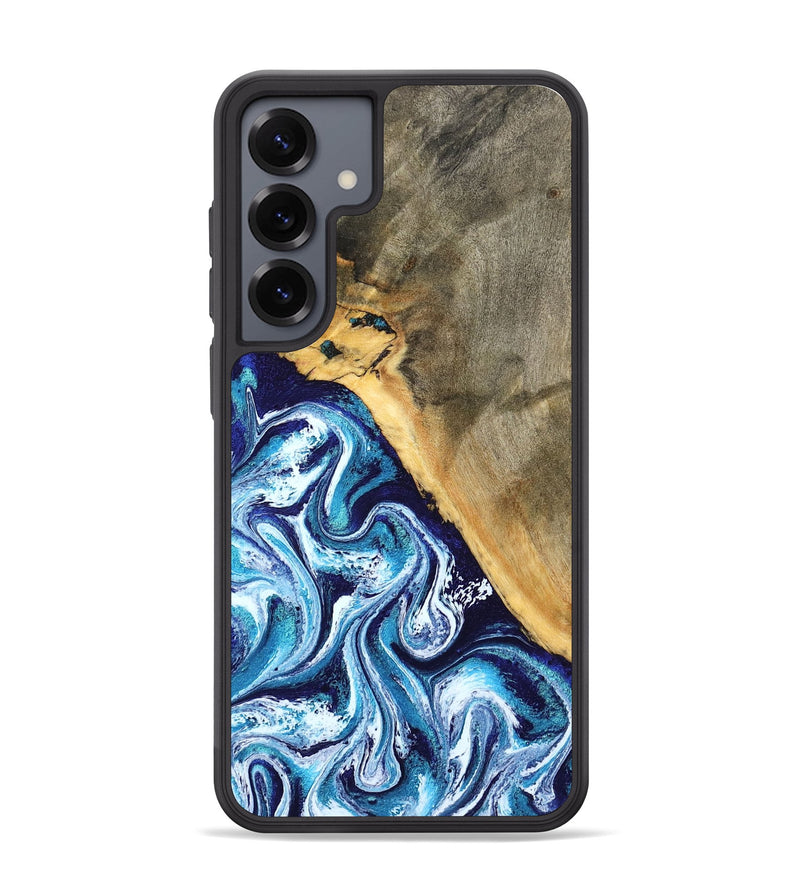 Galaxy S25 Plus Wood Phone Case - Ollie (Blue, 798913)
