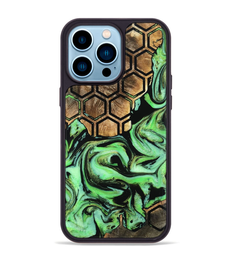 iPhone 14 Pro Max Wood Phone Case - Brayan (Pattern, 798922)