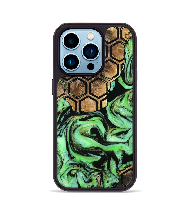 iPhone 14 Pro Wood Phone Case - Brayan (Pattern, 798922)