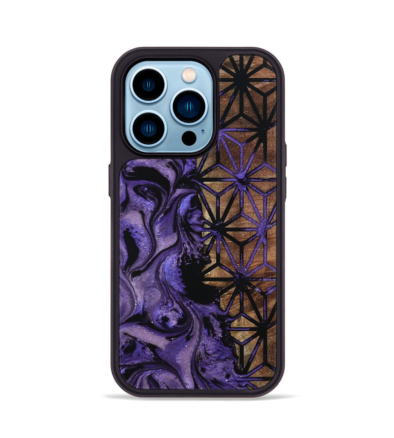 iPhone 14 Pro Wood Phone Case - Matie (Pattern, 798927)