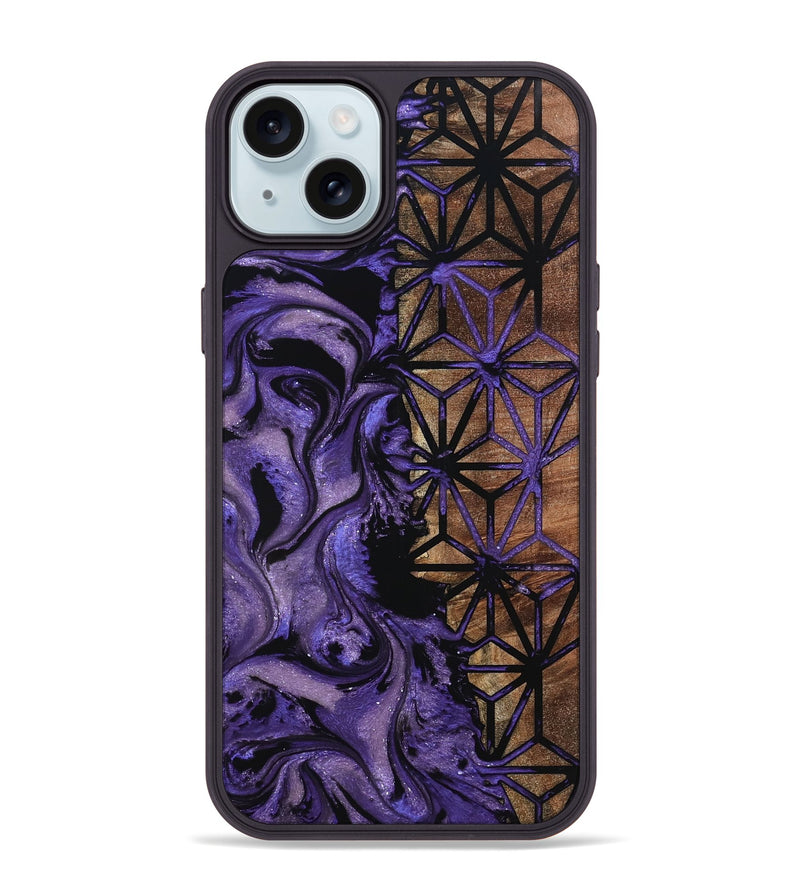 iPhone 15 Plus Wood Phone Case - Matie (Pattern, 798927)
