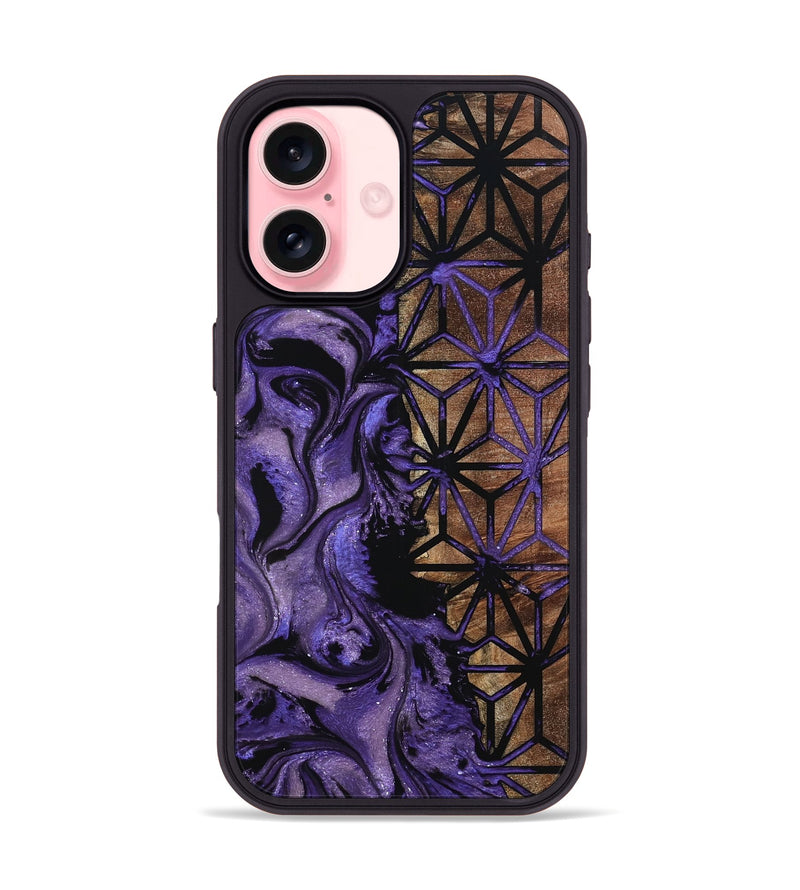 iPhone 16 Wood Phone Case - Matie (Pattern, 798927)