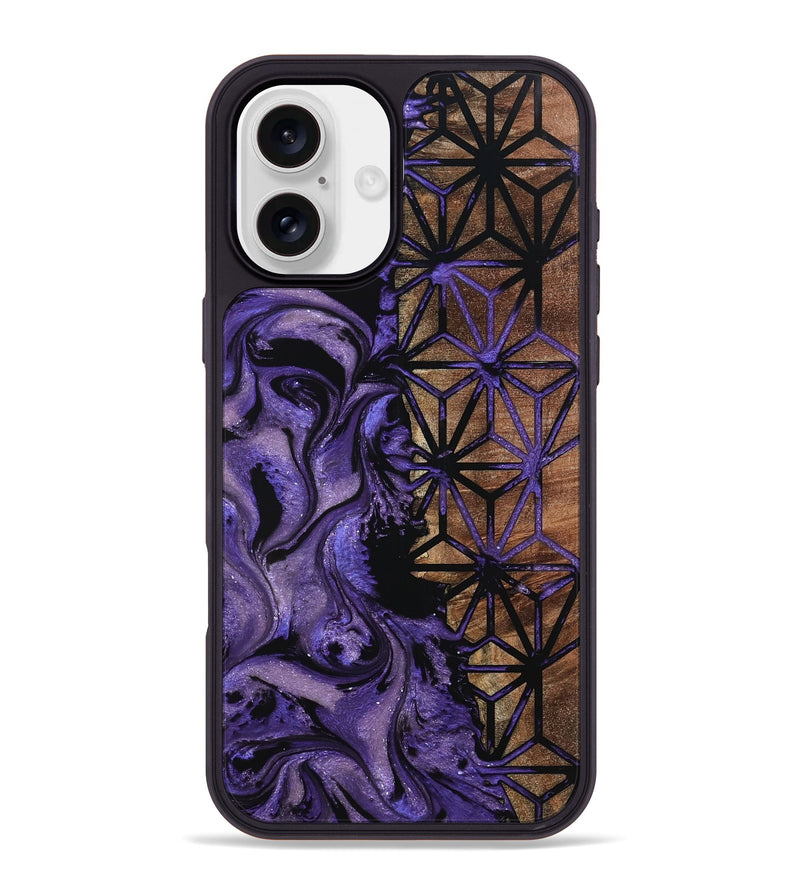 iPhone 16 Plus Wood Phone Case - Matie (Pattern, 798927)