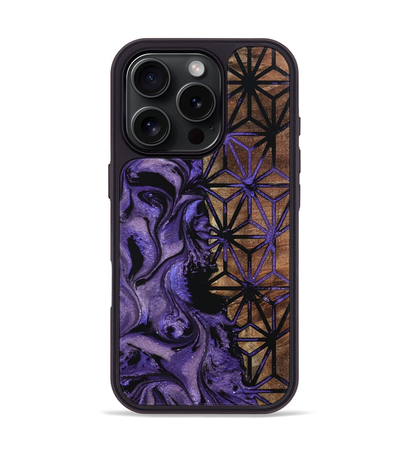 iPhone 16 Pro Wood Phone Case - Matie (Pattern, 798927)