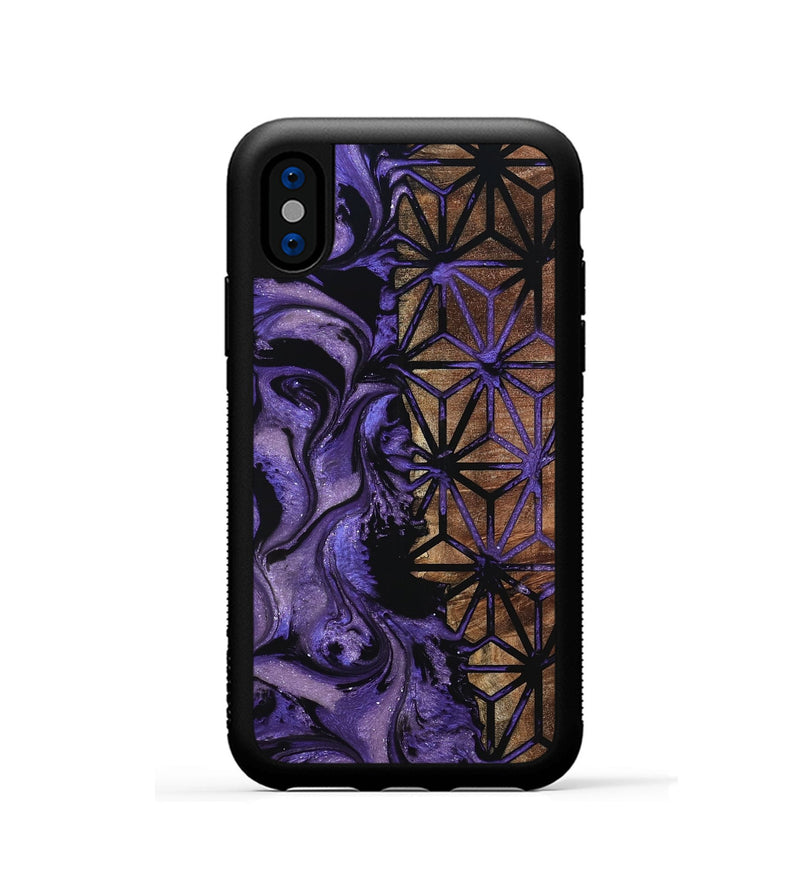 iPhone Xs Wood Phone Case - Matie (Pattern, 798927)