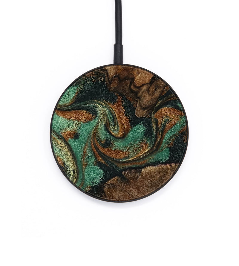 Circle Wood Wireless Charger - Madyson (Green, 798932)
