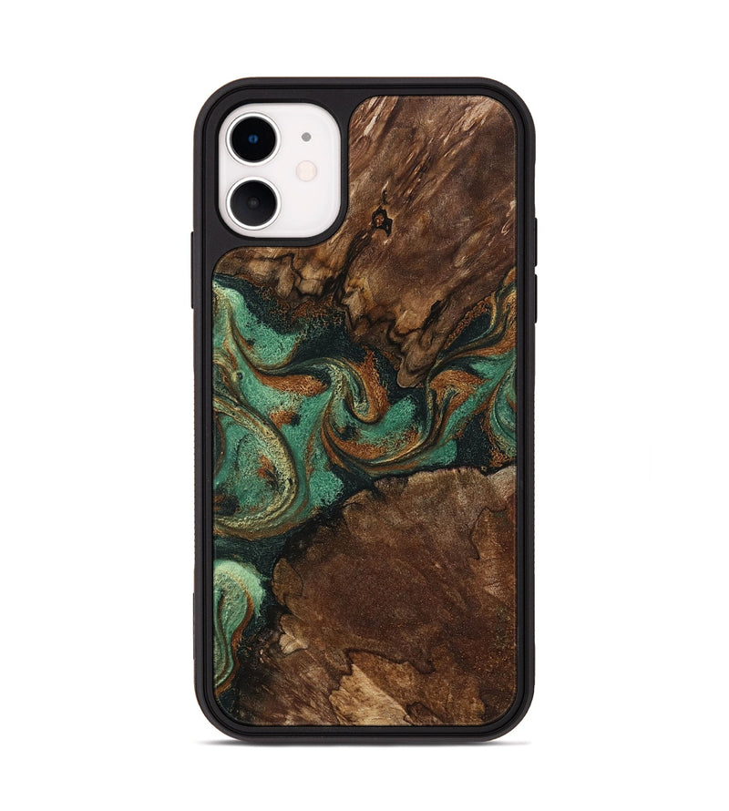 iPhone 11 Wood Phone Case - Madyson (Green, 798932)