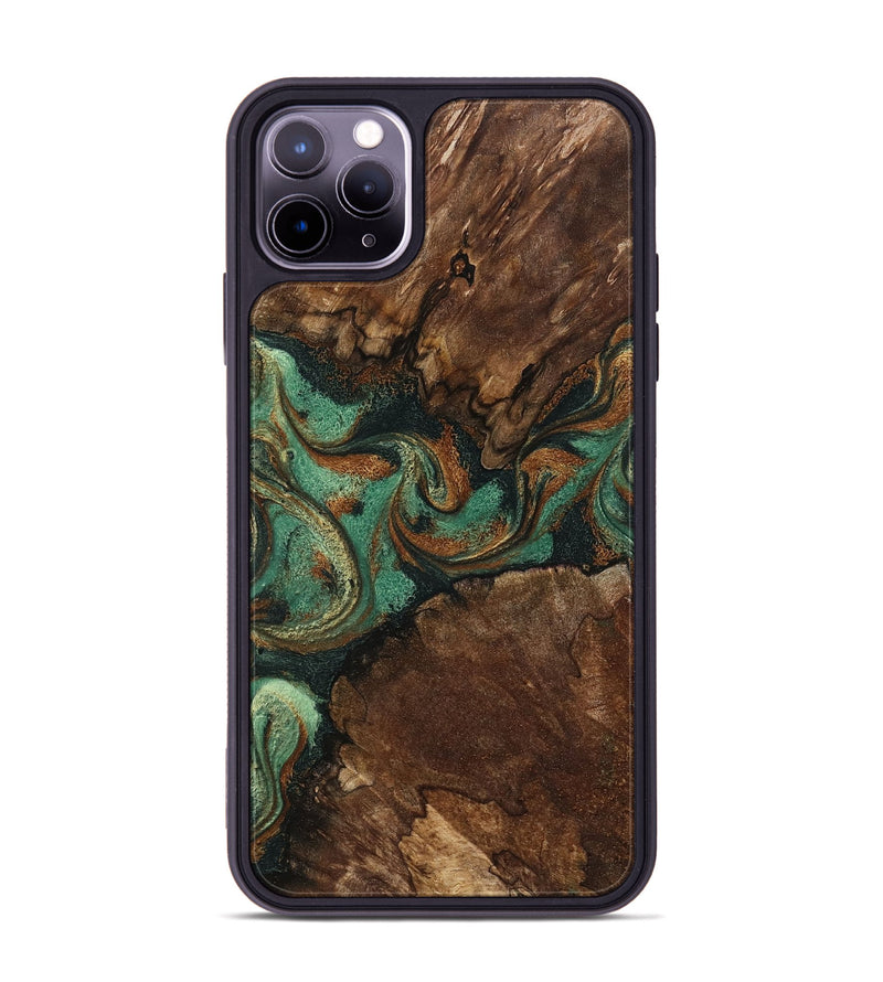 iPhone 11 Pro Max Wood Phone Case - Madyson (Green, 798932)