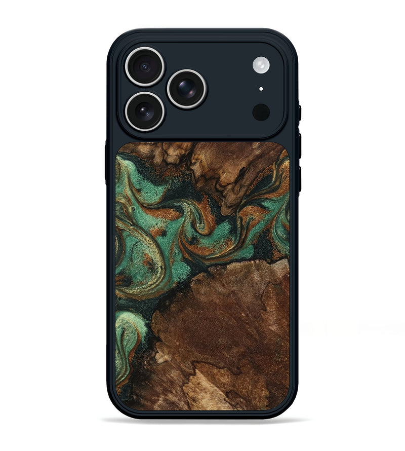 iPhone 17 Pro Max Wood Phone Case - Madyson (Green, 798932)