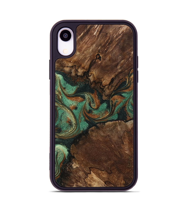 iPhone Xr Wood Phone Case - Madyson (Green, 798932)
