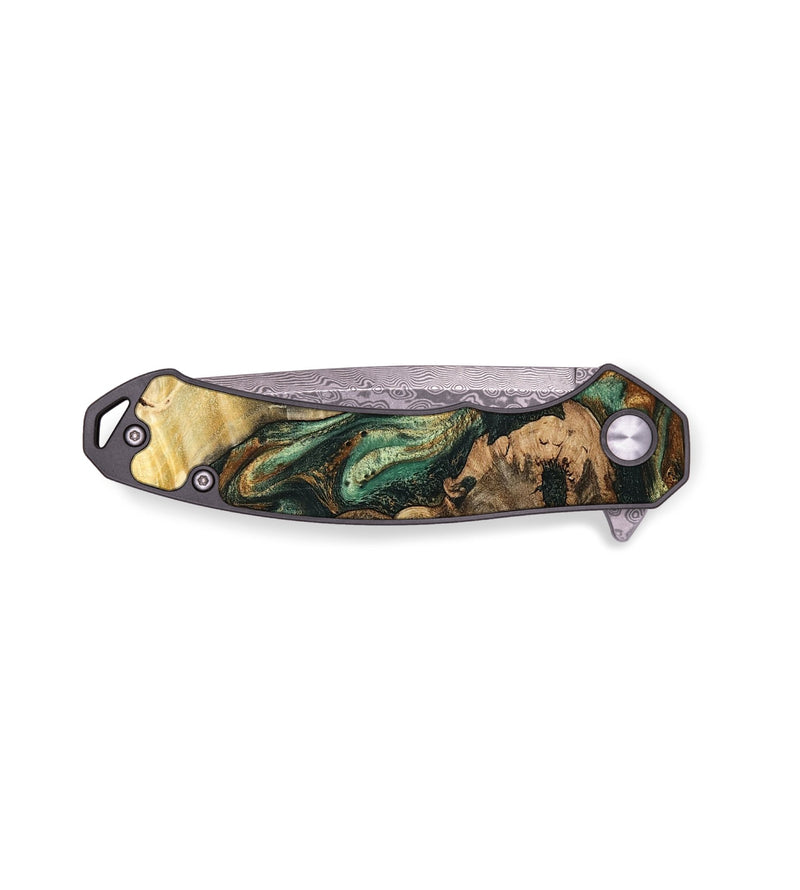 EDC Wood Pocket Knife - Duane (Green, 798933)