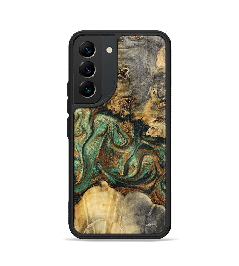 Galaxy S22 Wood Phone Case - Zora (Green, 798934)