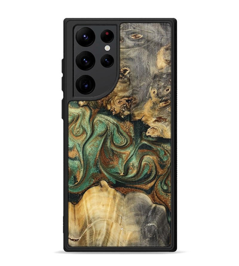 Galaxy S22 Ultra Wood Phone Case - Zora (Green, 798934)