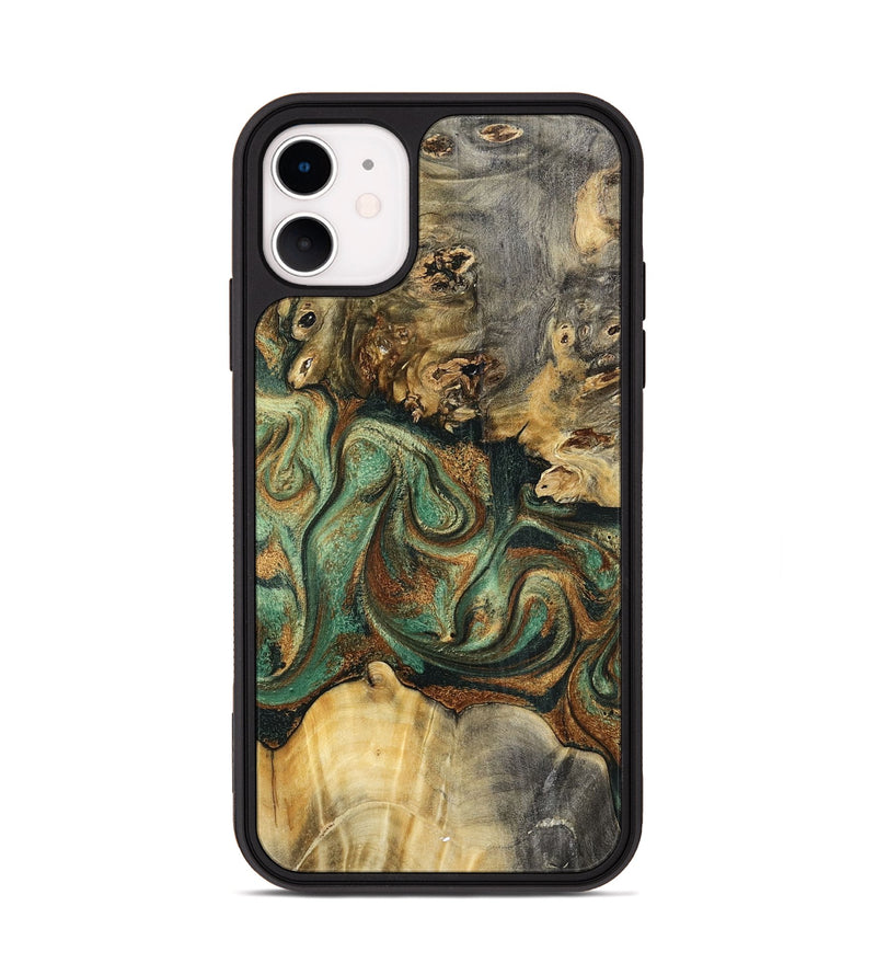 iPhone 11 Wood Phone Case - Zora (Green, 798934)