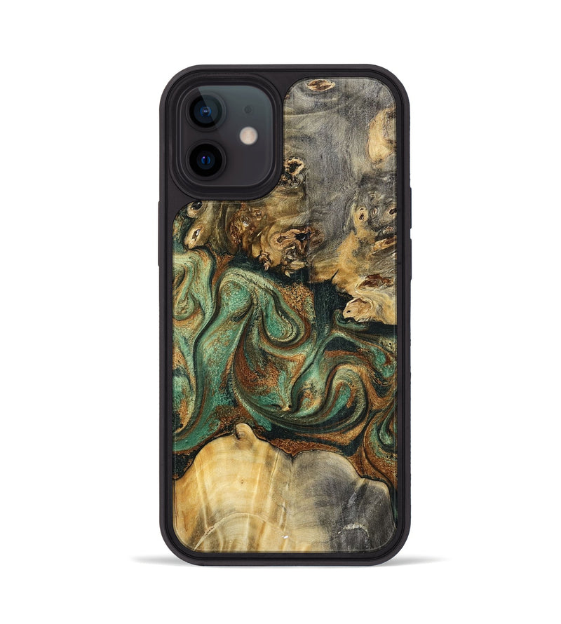 iPhone 12 Wood Phone Case - Zora (Green, 798934)
