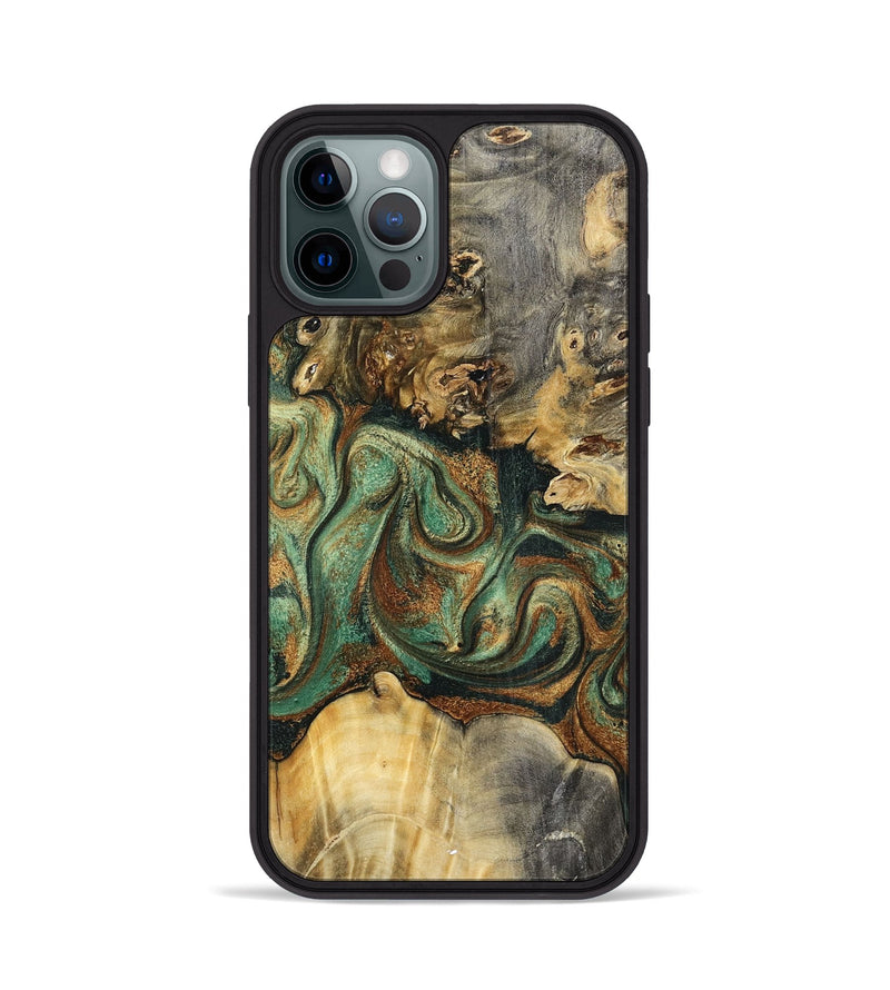 iPhone 12 Pro Wood Phone Case - Zora (Green, 798934)