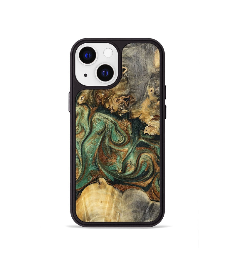 iPhone 13 mini Wood Phone Case - Zora (Green, 798934)