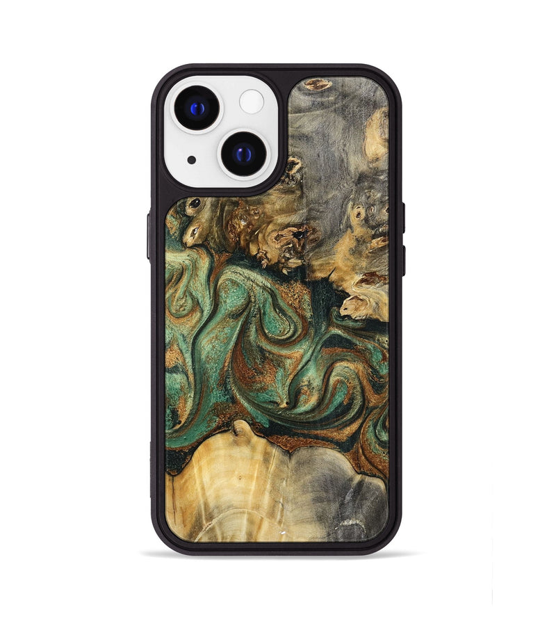 iPhone 13 Wood Phone Case - Zora (Green, 798934)