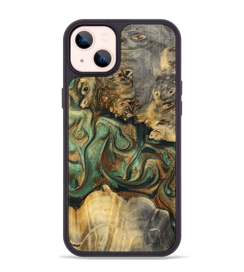 iPhone 14 Plus Wood Phone Case - Zora (Green, 798934)