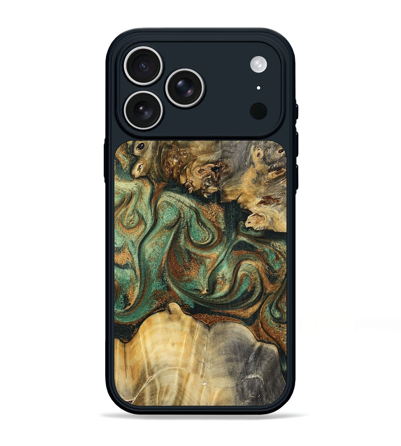 iPhone 17 Pro Max Wood Phone Case - Zora (Green, 798934)