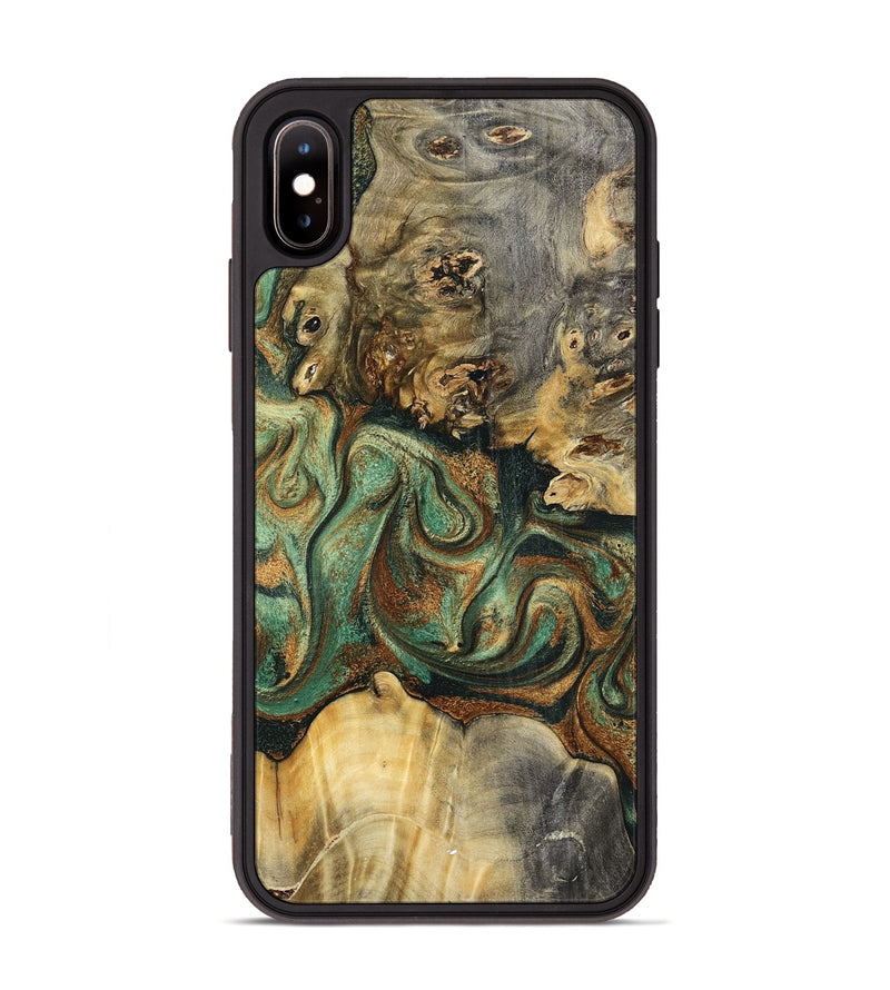 iPhone Xs Max Wood Phone Case - Zora (Green, 798934)