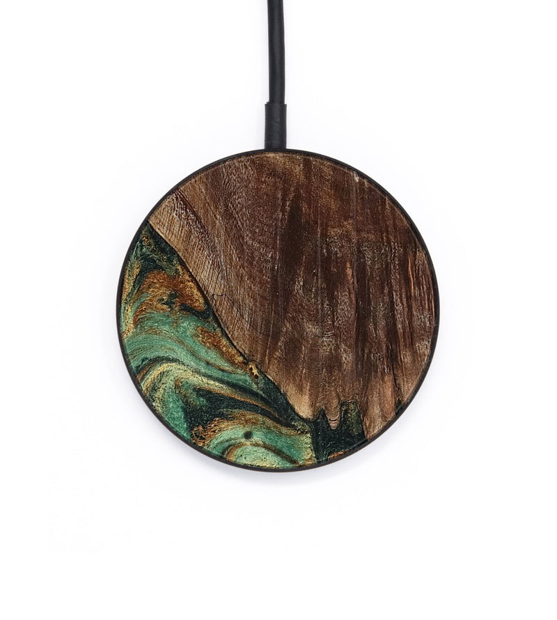 Circle Wood Wireless Charger - Claude (Green, 798936)