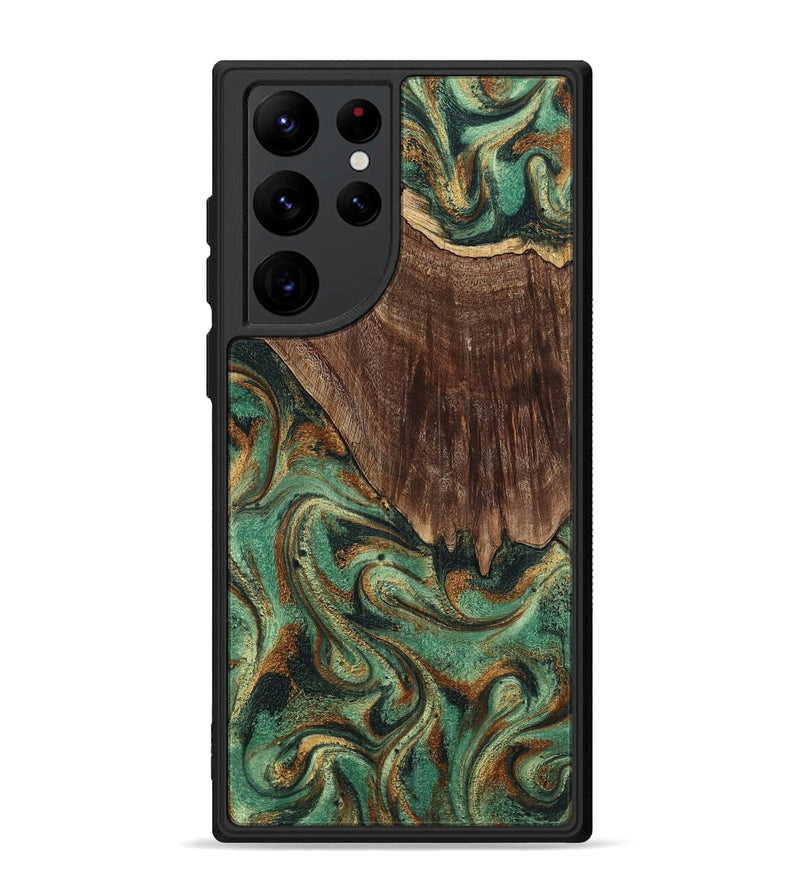 Galaxy S22 Ultra Wood Phone Case - Claude (Green, 798936)