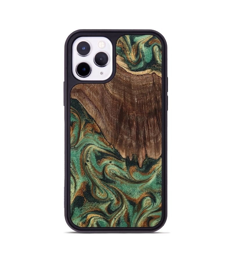 iPhone 11 Pro Wood Phone Case - Claude (Green, 798936)