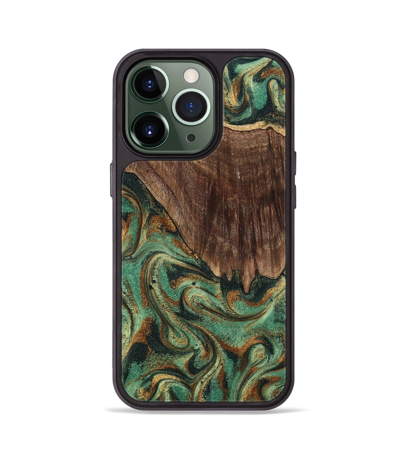 iPhone 13 Pro Wood Phone Case - Claude (Green, 798936)