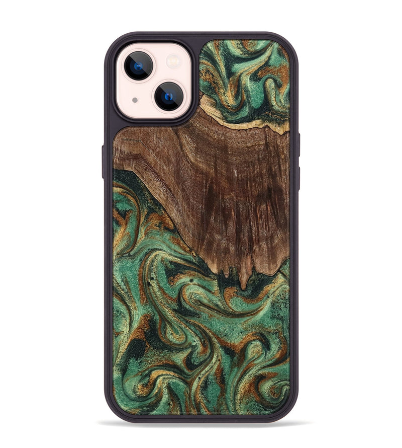 iPhone 14 Plus Wood Phone Case - Claude (Green, 798936)