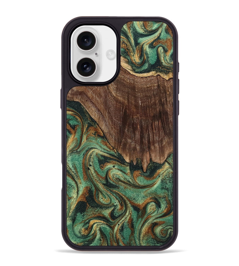 iPhone 16 Plus Wood Phone Case - Claude (Green, 798936)