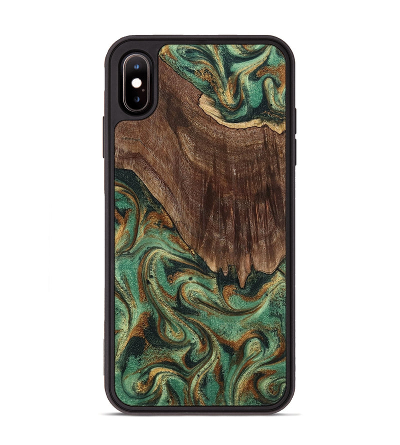 iPhone Xs Max Wood Phone Case - Claude (Green, 798936)