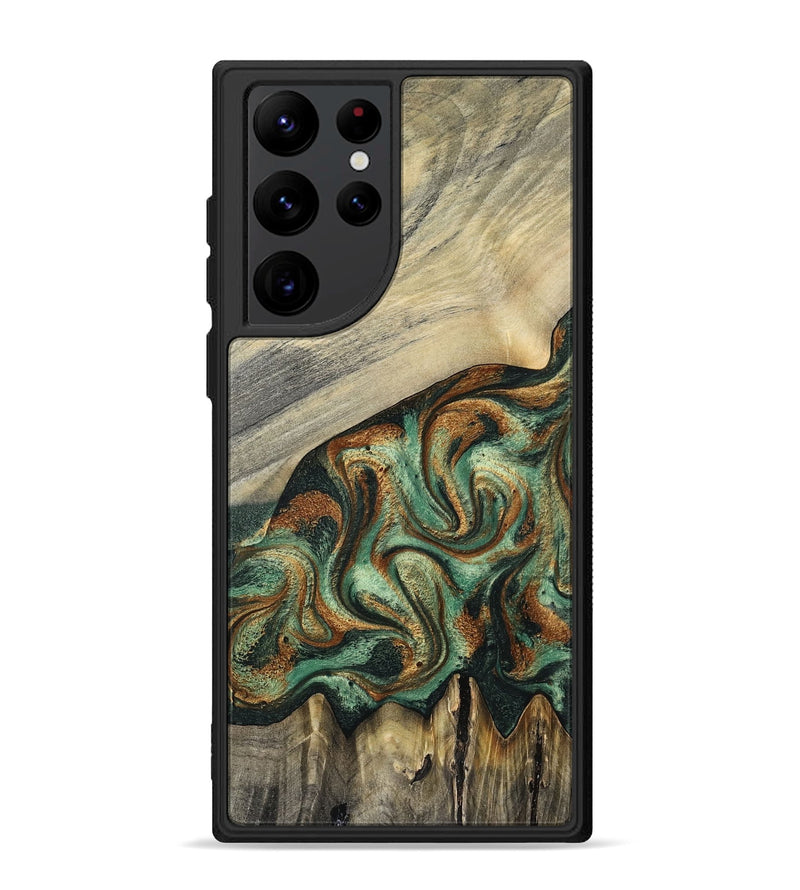 Galaxy S22 Ultra Wood Phone Case - Emerson (Green, 798937)