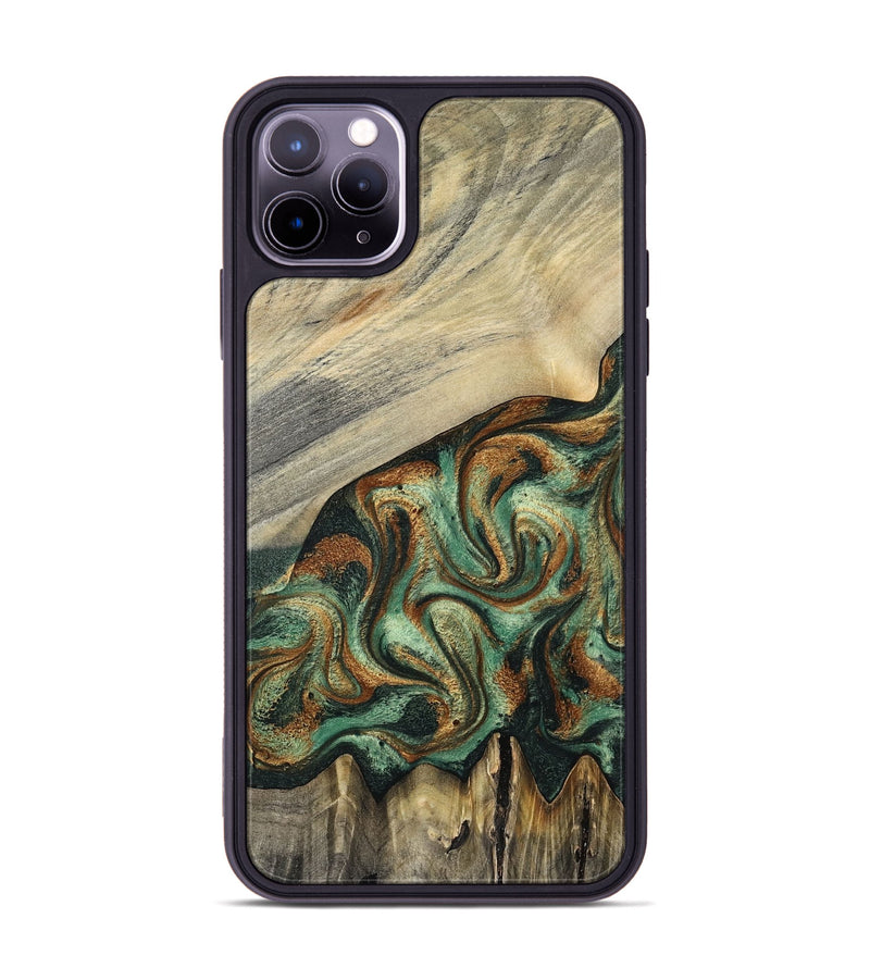 iPhone 11 Pro Max Wood Phone Case - Emerson (Green, 798937)